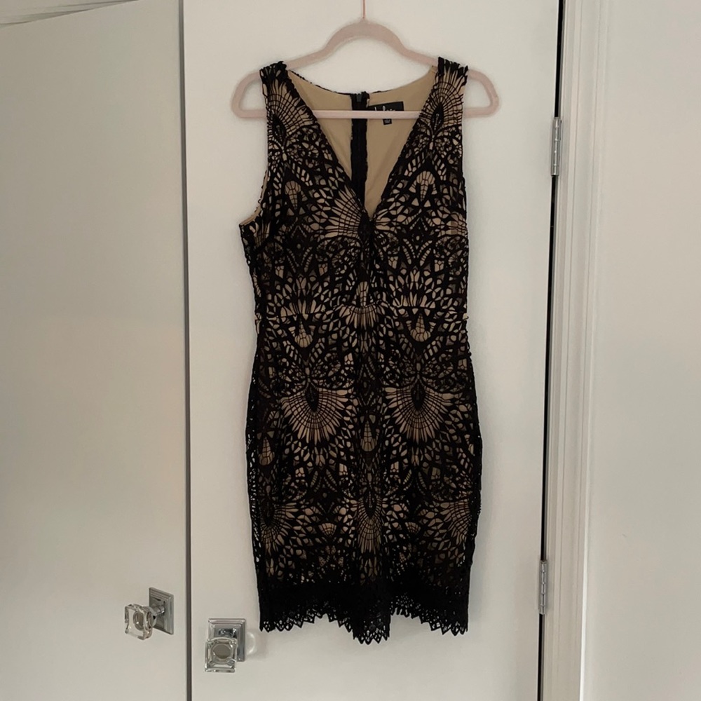 Lulus Black and Tan dress